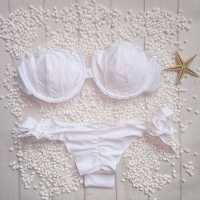 Buy the Brazilian Bikini White Faded at the Bumbum Store