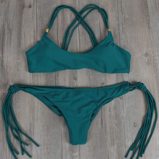 Buy this Brazilian Bikini Green Triple Cord Strap at the Bumbum Store.