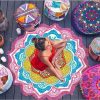 Buy this Brazilian Colourful Beach Mat in Pink at the BumBum Store