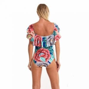 Buy this Brazilian Swimsuit Floral Frilly Top at the Bumbum Store